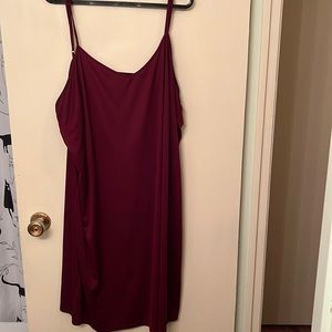 Burgundy Long Cami 4X Addition Elle
